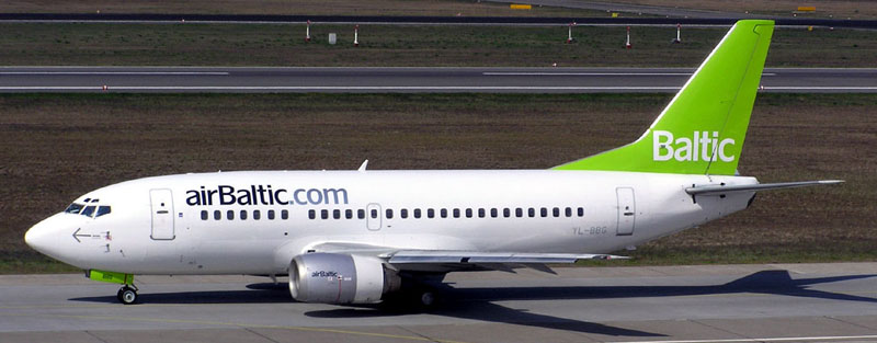 La recessione globale non ferma airBaltic: +17% di passeggeri in gennaio