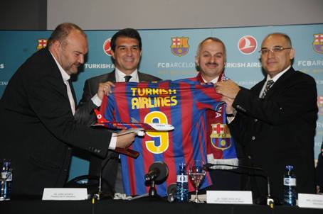 Turkish Airlines sponsor per 3 anni della squadra di calcio FC Barcellona