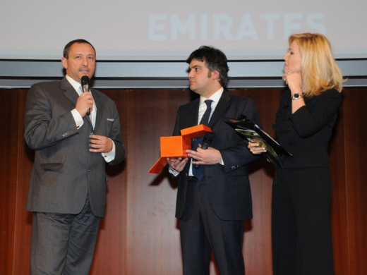 Emirates premiata con il BIT Tourism Award 2010 per il miglior menu a bordo
