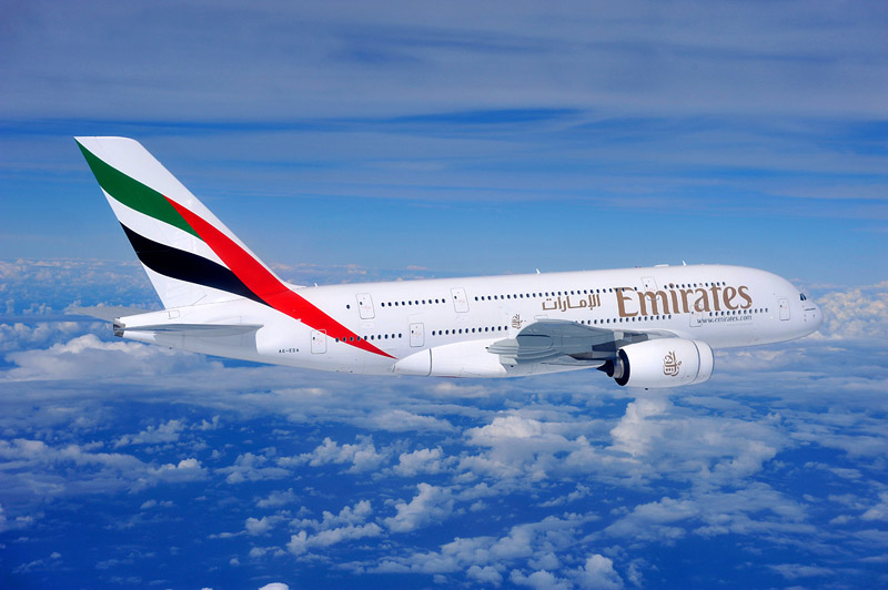 Emirates A380: la sua prima volta a Roma