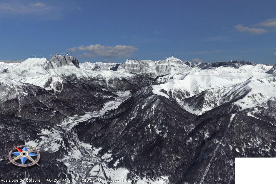 Con le “Mappe 3D” informazioni al volo sulle skiarea della Val di Fassa