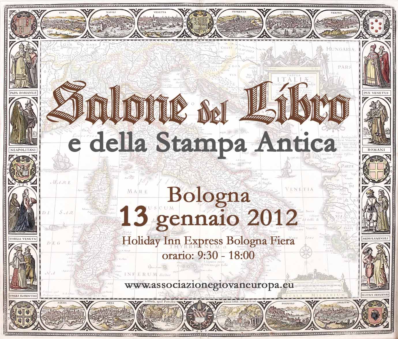 Il 13 gennaio, a Bologna, il “Salone del libro e della stampa antica”