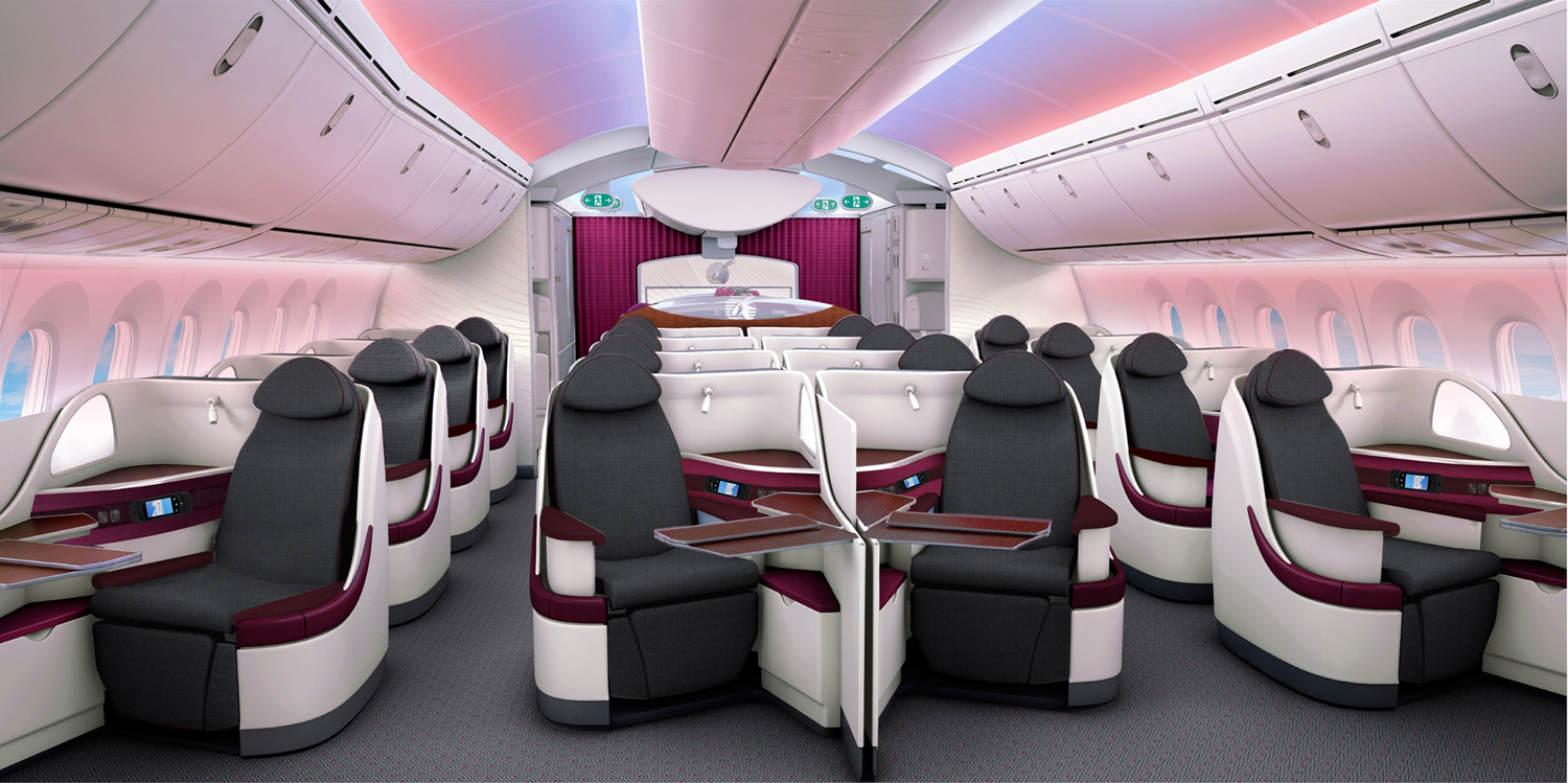 Qatar Airways: nuove poltrone sul Boeing 787
