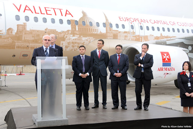 La candidatura di Valletta a capitale europea della cultura 2018 sostenuta anche da Air Malta