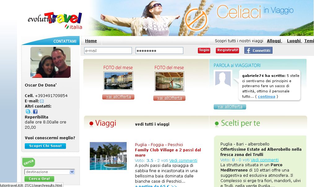Viaggi e celiachia: Evoloution Travel lancia proposte ad hoc per i celiaci in Puglia e alle Canarie