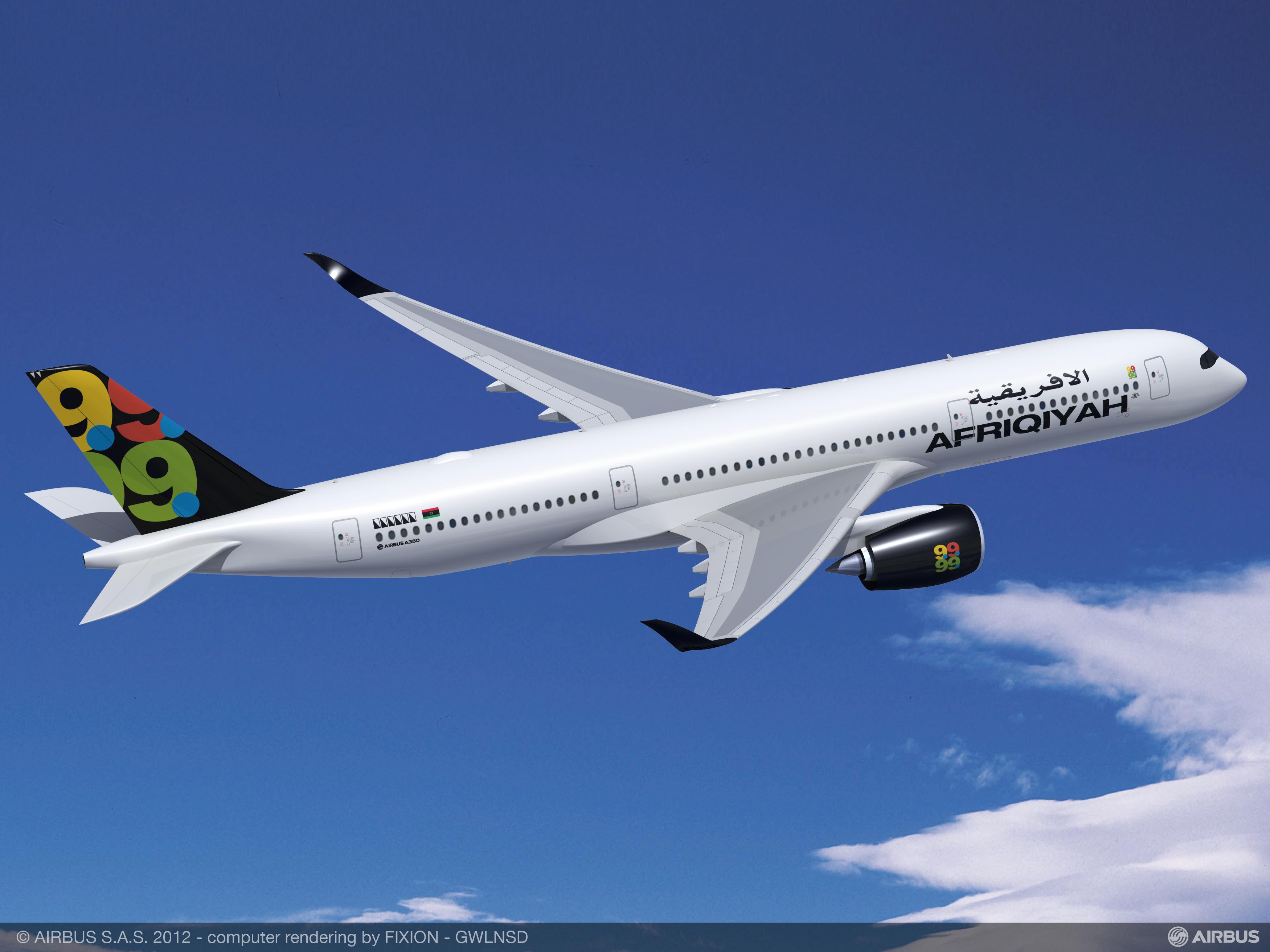Afriqiyah Airways: arrivano quattro ulteriori A350 XWB