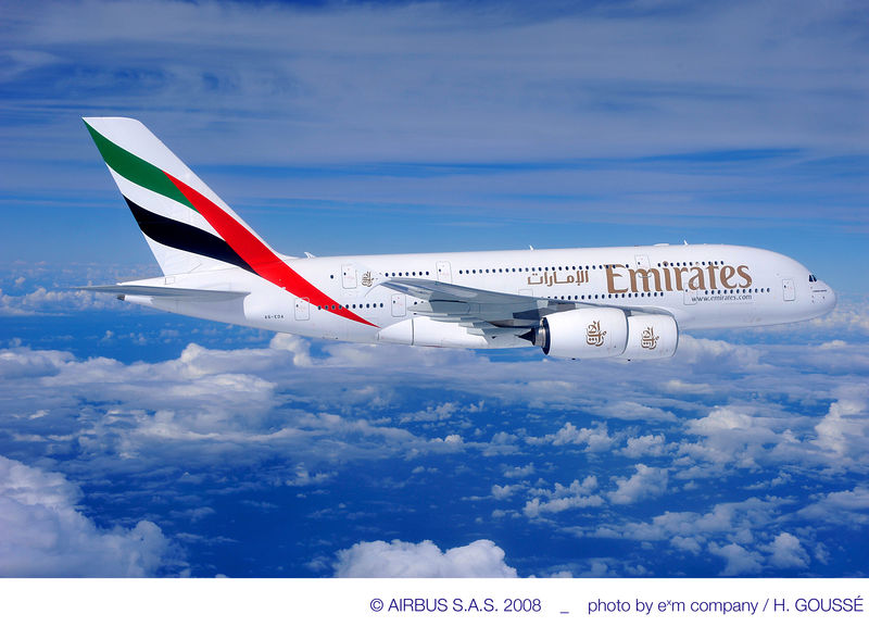 Emirates ordina 50 A 380