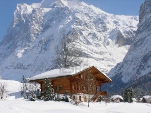 paesaggio invernale in Svizzera