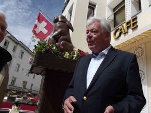 il proprietario dell'Hotel Steffani di St.Moritz, Peter Marky