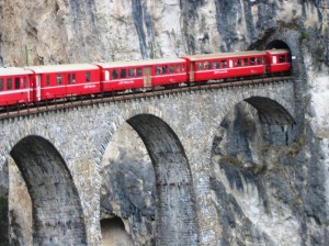 il trenino rosso del Bernina