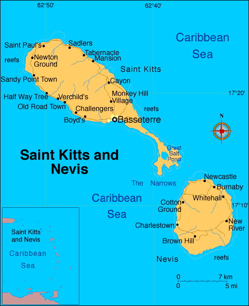 saint-kitts-nevis-map