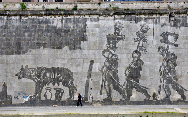 L’arte di Kentridge sui muri di Roma