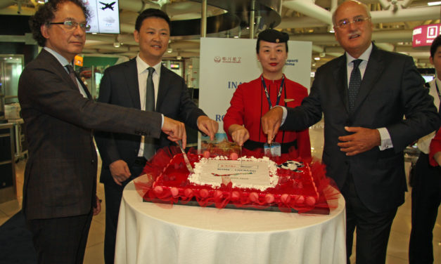 FIUMICINO: AL VIA IL VOLO ROMA-CHENGDU CON SICHUAN AIRLINES