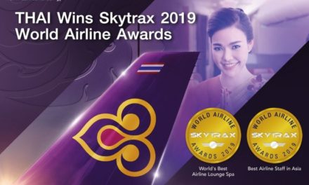 THAI si conferma tra le 10 migliori compagnie aeree al mondo e vince due Skytrax Award nel 2019