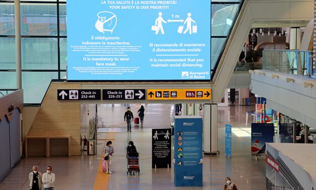 CORONAVIRUS: FIUMICINO E CIAMPINO PRIMI SCALI NELL’UNIONE EUROPEA A RICEVERE L’AIRPORT HEALTH ACCREDITATION DI ACI