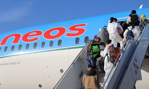 NEOS: PRIMO VOLO COVID FREE INTERNAZIONALE A NANCHINO