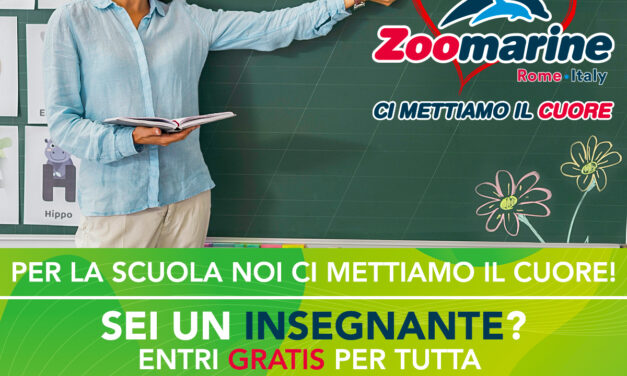 ZOOMARINE: INSEGNANTI GRATIS AL PARCO