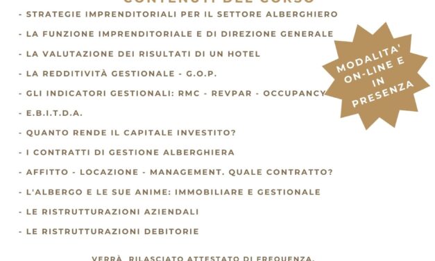 Roberto Necci: il 27 ottobre 2023 inizia il nuovo corso di alta formazione manageriale sia in presenza sia on-line