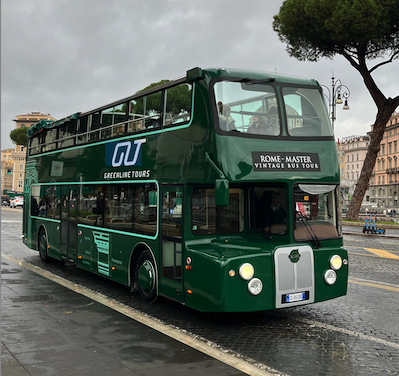 Visitare Roma su un bus londinese con Green Line Tours