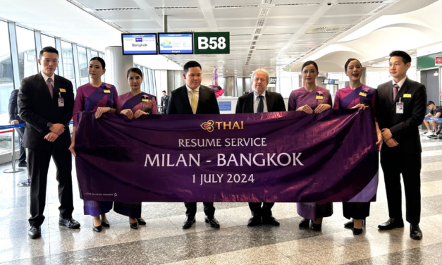 Lunedì 1 luglio Milano ha dato il “Bentornato” a Thai Airways International.