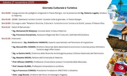 Dal 31 ottobre al 2 novembre 2025 a Palermo l’evento “Sicilia e Tunisia: Ponti di Cultura, Commercio e Turismo”
