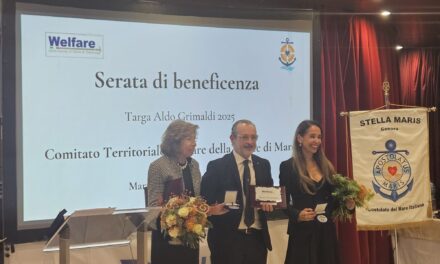 LA TARGA ALDO GRIMALDI  E’ STATA ASSEGNATA ALLA CAPITANERIA E AD ASSAGENTI