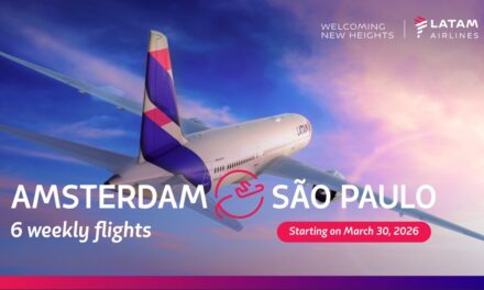 LATAM AIRLINES DEBUTTA AD AMSTERDAM E AMPLIA I VOLI PER SAN PAOLO