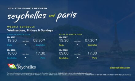 Air Seychelles: dal 20 marzo 2026 e per un periodo iniziale di un mese collega le Seychelles a Parigi