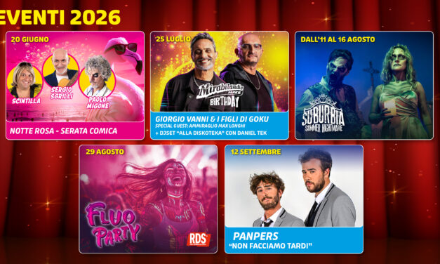 Mirabilandia svela l&rsquo;estate 2026:un calendario tra grande comicit&agrave;, musica e brivido