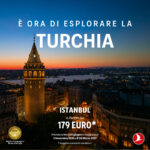 Turkish Airlines lancia la campagna “Early Bird”: volare dall’Italia alla Turchia a tariffe esclusive per l’inverno