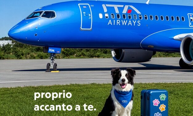 ITA Airways apre le porte ai cani di taglia grande in cabina