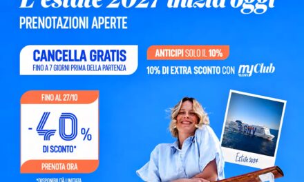 GNV svela l&rsquo;Estate 2027: nuove tariffe, massimo relax e sconti fino al 40%